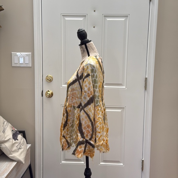 NWT Oversized XXS Open Teaspoon Mystic Magique Top (frayed sleeve edge & bottom) - Picture 3 of 8